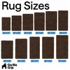 image:imageGORILLA GRIP Chenille Bath Rug Mat for Oval Toilet Base 24x19 GrayBrown