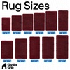 image:imageGORILLA GRIP Chenille Bath Rug Mat for Oval Toilet Base 24x19 GrayBurgundy