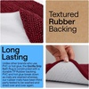 image:imageGORILLA GRIP Chenille Bath Rug Mat for Oval Toilet Base 24x19 GrayBurgundy