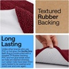 image:imageGORILLA GRIP Chenille Bath Rug Mat for Oval Toilet Base 24x19 GrayBurgundy
