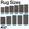 image:imageGORILLA GRIP Chenille Bath Rug Mat for Oval Toilet Base 24x19 GrayCharcoal