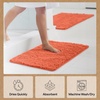 image:imageGORILLA GRIP Chenille Bath Rug Mat for Oval Toilet Base 24x19 GrayCoral