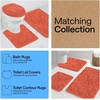 image:imageGORILLA GRIP Chenille Bath Rug Mat for Oval Toilet Base 24x19 GrayCoral