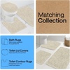image:imageGORILLA GRIP Chenille Bath Rug Mat for Oval Toilet Base 24x19 GrayDusty Cloud