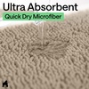 image:imageGORILLA GRIP Chenille Bath Rug Mat for Oval Toilet Base 24x19 GrayGray Beige