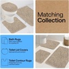 image:imageGORILLA GRIP Chenille Bath Rug Mat for Oval Toilet Base 24x19 GrayGray Beige