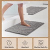 image:imageGORILLA GRIP Chenille Bath Rug Mat for Oval Toilet Base 24x19 GrayGrey