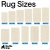 image:imageGORILLA GRIP Chenille Bath Rug Mat for Oval Toilet Base 24x19 GrayIvory