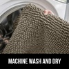 image:imageGORILLA GRIP Chenille Bath Rug Mat for Oval Toilet Base 24x19 GrayLatte