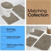 image:imageGORILLA GRIP Chenille Bath Rug Mat for Oval Toilet Base 24x19 GrayLatte