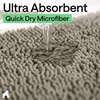 image:imageGORILLA GRIP Chenille Bath Rug Mat for Oval Toilet Base 24x19 GrayLatte