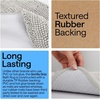 image:imageGORILLA GRIP Chenille Bath Rug Mat for Oval Toilet Base 24x19 GrayLight Gray
