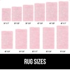 image:imageGORILLA GRIP Chenille Bath Rug Mat for Oval Toilet Base 24x19 GrayLight Pink