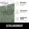 image:imageGORILLA GRIP Chenille Bath Rug Mat for Oval Toilet Base 24x19 GraySage