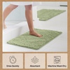 image:imageGORILLA GRIP Chenille Bath Rug Mat for Oval Toilet Base 24x19 GraySage