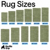 image:imageGORILLA GRIP Chenille Bath Rug Mat for Oval Toilet Base 24x19 GraySage