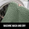 image:imageGORILLA GRIP Chenille Bath Rug Mat for Oval Toilet Base 24x19 GraySage