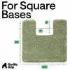 image:imageGORILLA GRIP Chenille Bath Rug Mat for Oval Toilet Base 24x19 GraySage