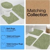 image:imageGORILLA GRIP Chenille Bath Rug Mat for Oval Toilet Base 24x19 GraySage