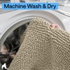image:imageGORILLA GRIP Chenille Bath Rug Mat for Oval Toilet Base 24x19 GraySand