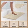 image:imageGORILLA GRIP Chenille Bath Rug Mat for Oval Toilet Base 24x19 GraySand