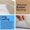 image:imageGORILLA GRIP Chenille Bath Rug Mat for Oval Toilet Base 24x19 GraySand