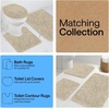 image:imageGORILLA GRIP Chenille Bath Rug Mat for Oval Toilet Base 24x19 GraySand