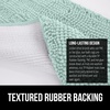 image:imageGORILLA GRIP Chenille Bath Rug Mat for Oval Toilet Base 24x19 GraySeablue