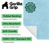 image:imageGORILLA GRIP Chenille Bath Rug Mat for Oval Toilet Base 24x19 GraySky