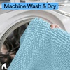image:imageGORILLA GRIP Chenille Bath Rug Mat for Oval Toilet Base 24x19 GraySky