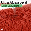 image:imageGORILLA GRIP Chenille Bath Rug Mat for Oval Toilet Base 24x19 GraySunset Orange