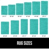 image:imageGORILLA GRIP Chenille Bath Rug Mat for Oval Toilet Base 24x19 GrayTurquoise
