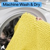 image:imageGORILLA GRIP Chenille Bath Rug Mat for Oval Toilet Base 24x19 GrayYellow