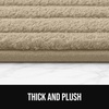 image:imageGORILLA GRIP Memory Foam Bathroom Rugs Absorbent Bath Mat 24x16 GrayBeige