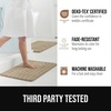 image:imageGORILLA GRIP Memory Foam Bathroom Rugs Absorbent Bath Mat 24x16 GrayBeige