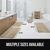 image:imageGORILLA GRIP Memory Foam Bathroom Rugs Absorbent Bath Mat 24x16 GrayBeige