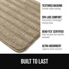 image:imageGORILLA GRIP Memory Foam Bathroom Rugs Absorbent Bath Mat 24x16 GrayBeige