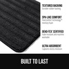 image:imageGORILLA GRIP Memory Foam Bathroom Rugs Absorbent Bath Mat 24x16 GrayBlack