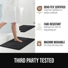 image:imageGORILLA GRIP Memory Foam Bathroom Rugs Absorbent Bath Mat 24x16 GrayBlack