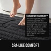 image:imageGORILLA GRIP Memory Foam Bathroom Rugs Absorbent Bath Mat 24x16 GrayBlack