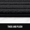 image:imageGORILLA GRIP Memory Foam Bathroom Rugs Absorbent Bath Mat 24x16 GrayBlack