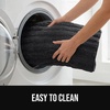 image:imageGORILLA GRIP Memory Foam Bathroom Rugs Absorbent Bath Mat 24x16 GrayBlack
