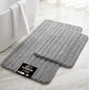 image:imageGORILLA GRIP Memory Foam Bathroom Rugs Absorbent Bath Mat 24x16 GrayGrey