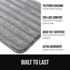 image:imageGORILLA GRIP Memory Foam Bathroom Rugs Absorbent Bath Mat 24x16 GrayGrey