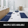 image:imageGORILLA GRIP Memory Foam Bathroom Rugs Absorbent Bath Mat 24x16 GrayNavy