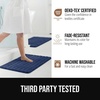 image:imageGORILLA GRIP Memory Foam Bathroom Rugs Absorbent Bath Mat 24x16 GrayNavy