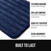 image:imageGORILLA GRIP Memory Foam Bathroom Rugs Absorbent Bath Mat 24x16 GrayNavy