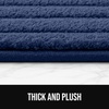 image:imageGORILLA GRIP Memory Foam Bathroom Rugs Absorbent Bath Mat 24x16 GrayNavy