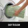 image:imageGORILLA GRIP Memory Foam Bathroom Rugs Absorbent Bath Mat 24x16 GraySage