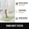 image:imageGORILLA GRIP Memory Foam Bathroom Rugs Absorbent Bath Mat 24x16 GraySage
